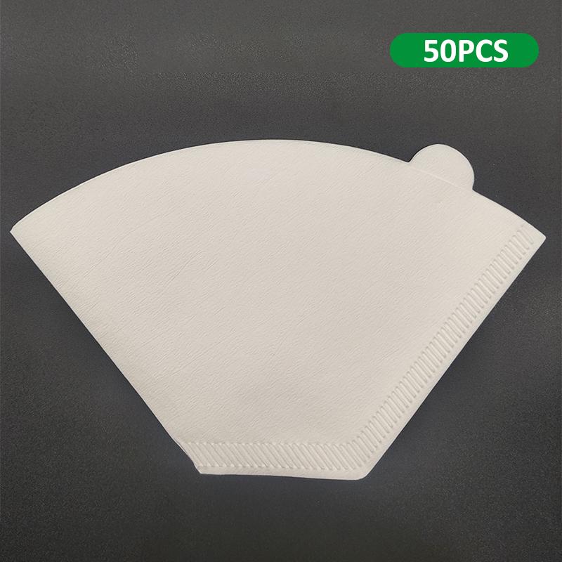 50/100Pcs Disposable Coffee Filter Papers Cone Replacement Coffee Paper Filter For Coffee Maker