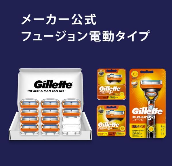 Gillette Fusion Electric Shaver Razor for 10 Replacement Blades Men,