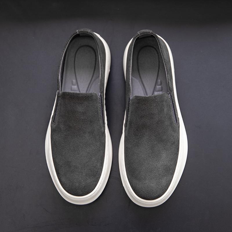 Pantofi Casual pentru Bărbați din Piele Suede Lucrați Manual Formal Mocasini pentru Bărbați Respirabili Slip on Pantofi de Barcă pentru Bărbați Încălțăminte de Exterior pentru Condus