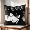 Rock Band The CCureS Music Cushion Cover Natural Linen Organic Fabric DoubleSided Printing Couch Pillow Covers Home Decor