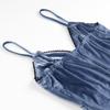 Spring 2025 Women's Lace Velvet Slip Dress - Slim Fit, Sexy Patchwork Design