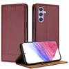 For Samsung Galaxy A55 5G Case L-Shaped Grid Pattern Leather Stand Phone Cover with Card Slots