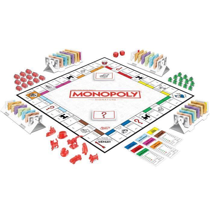 Monopoly Signature, jeu de plateau pour enfants, jeu de societe dès 4 ans, version francaise