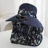 Summer Solar Rechargeable Fan Sun Hat Ladies Sunscreen UV Face Cover Shawl Hat Outdoor Tea Picking Hat
