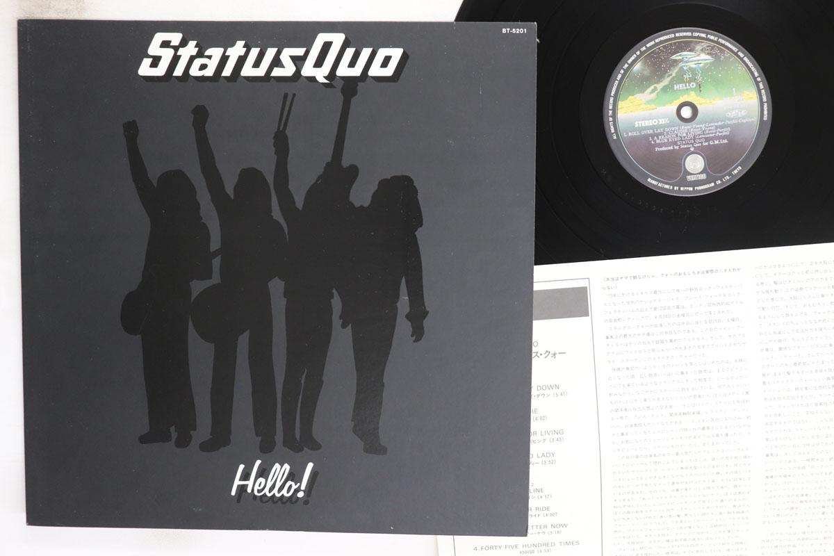 

LP Record STATUS QUO Hello BT5201 VERTIGO 1978 Japan Rock Used