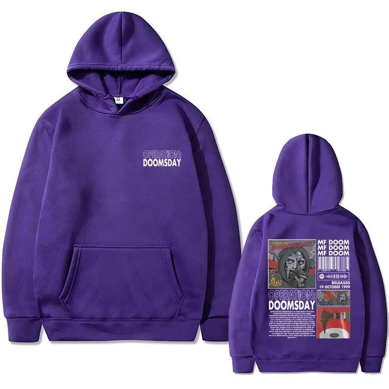 Rapper Mf Doom Graphic Hoodie Autumn Winter Men
