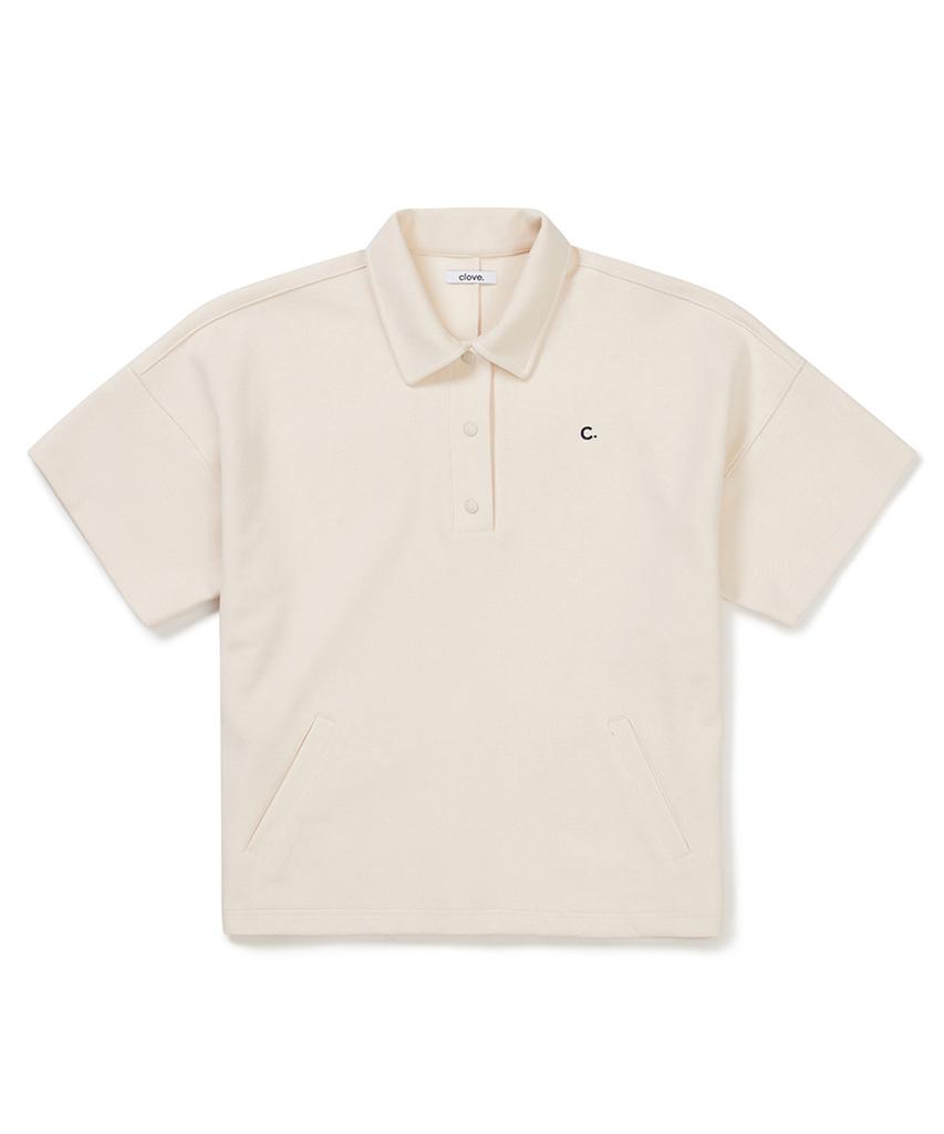 CLOVE [24Ss Clove] Oversized Polo Shirt (Cream)