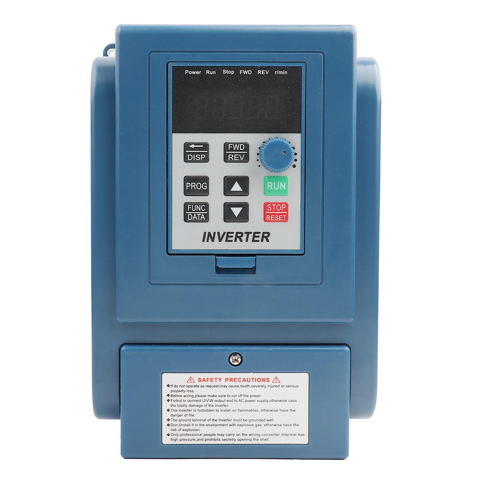 

1PC AC 380V 1.5kW 4A частотно-регульований привод VFD 3 фази контролер швидкості інверторний двигун чорний