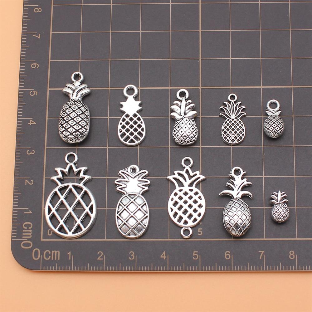 

Подвески для изготовления ювелирных изделий Ананас Ювелирные подвески ручной работы 10 шт./компл.