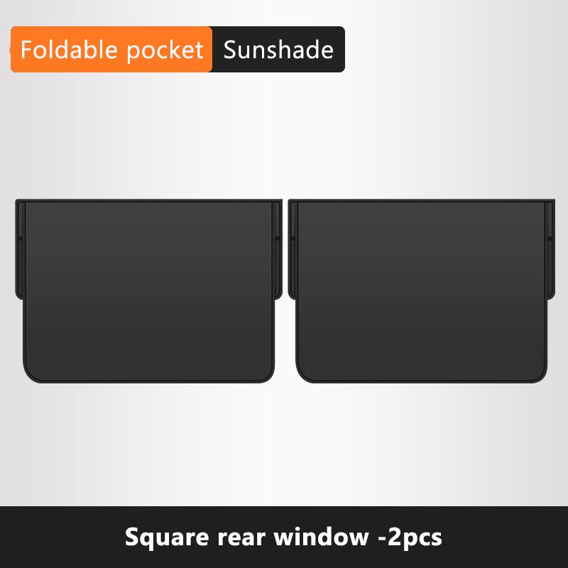 SEAMETAL Magnetischer Auto-Fenster-Sonnenschutz Doppellagiger Sonnenschutz Voll-/Teilweise Abdunkelnder Auto-Vorhang Vorne Hinten Sonnenschirm Mit Aufbewahrungstasche