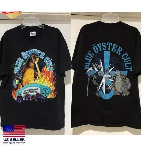 

Blue Oyster Cult band 90s 2 side black T shirt Remake tee S5XL Unisex T-Shirt XXL