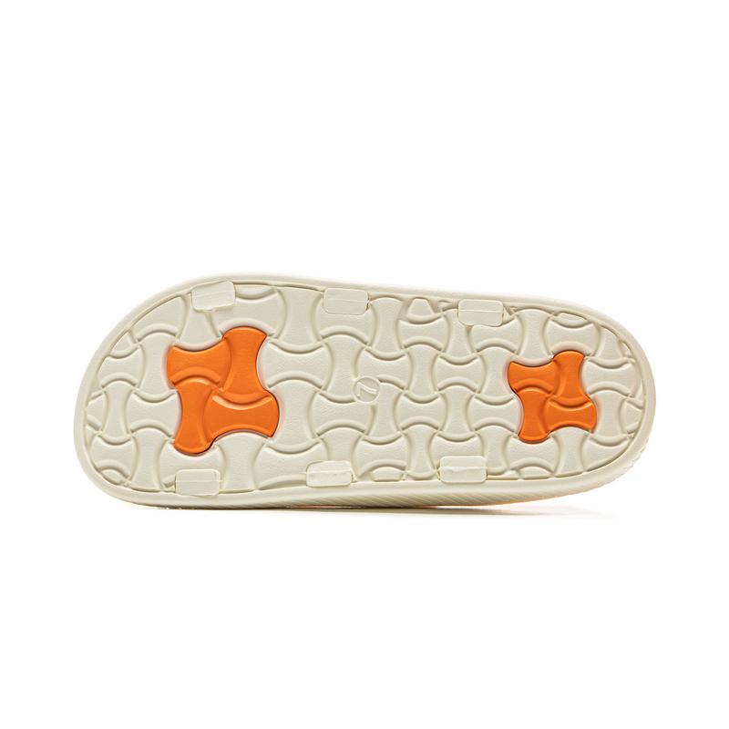 New LiNing Slip Resistant Abrasion Resistant Slide Slippers Women's White Orange AGAV014-6