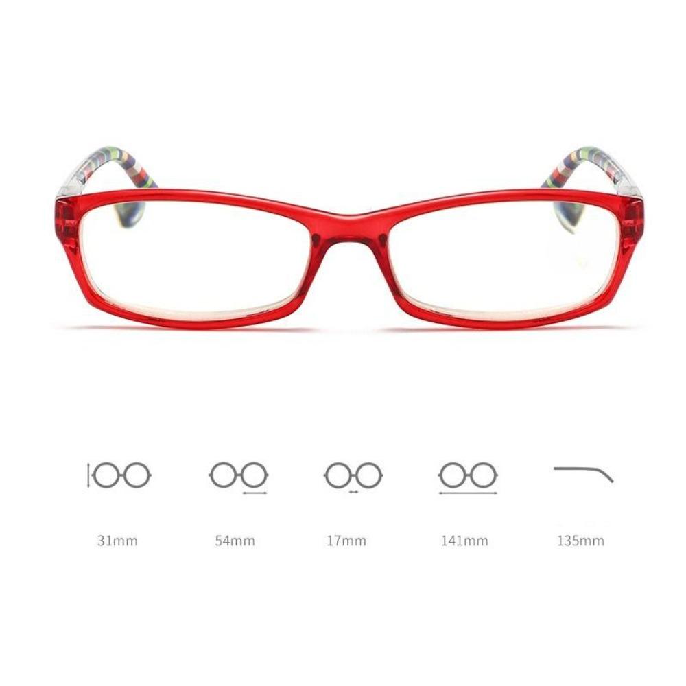 Women's Elegant Reading Glasses New Fashionable Square Frame Blue Light Blocking Presbyopia Eyeglasses with Plus Diopter To+4.0