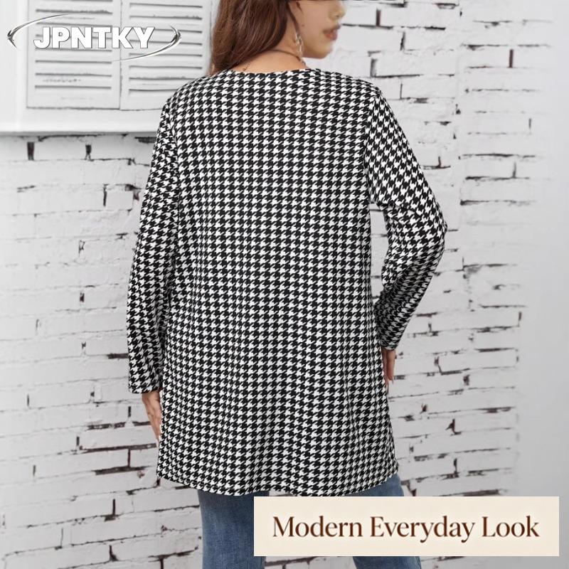 JPNTKY Women's Vintage Casual Autumn Winter Long Sleeve Jackets & Coats