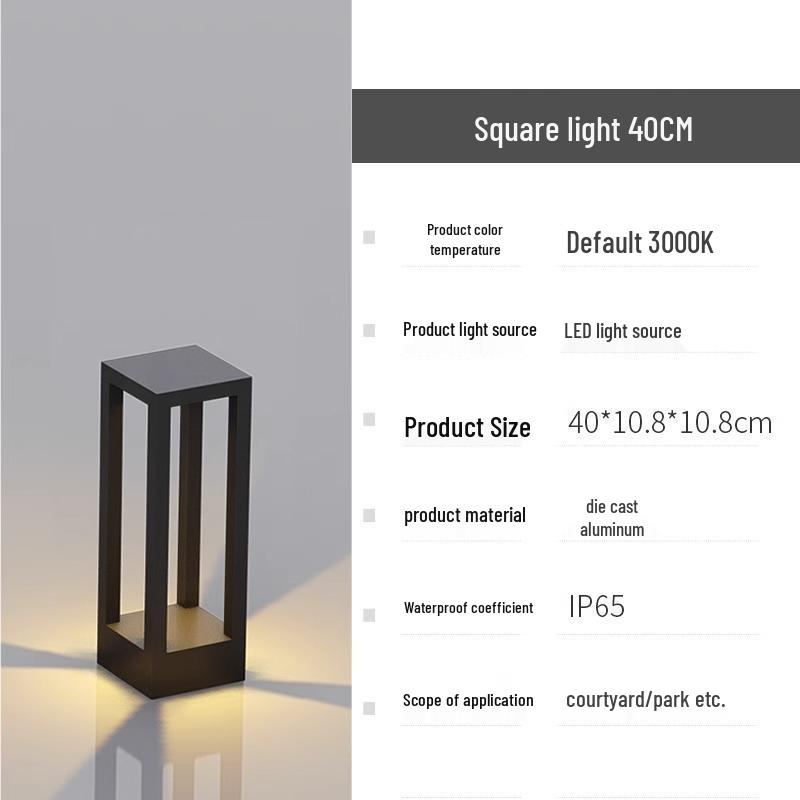 Waterproof Modern LED Lawn Light for Outdoor Courtyards and Gardens