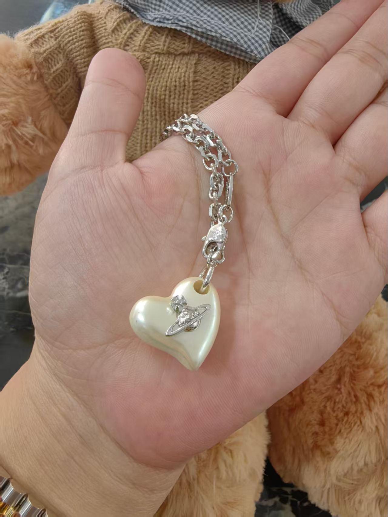 Ожерелье, браслет и серьги из жемчуга Сатурна «Любящее сердце» императрицы Цыси: Элегантная Высококлассная Мода