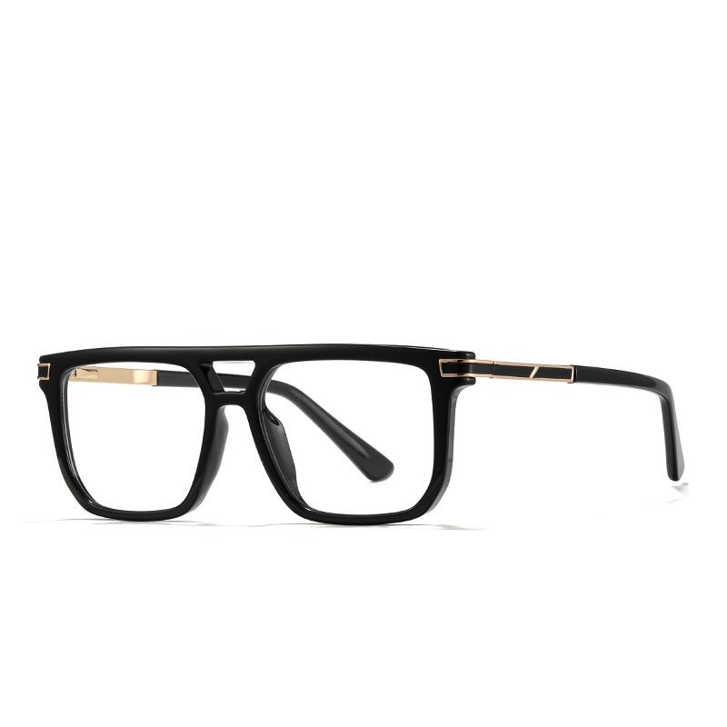 

New Style Brand Design Oversized Double-beam Square Glasses Frame Hyperopia Eyewear Photochromic Lens Anti Blue Light Computer Men s Reading 0