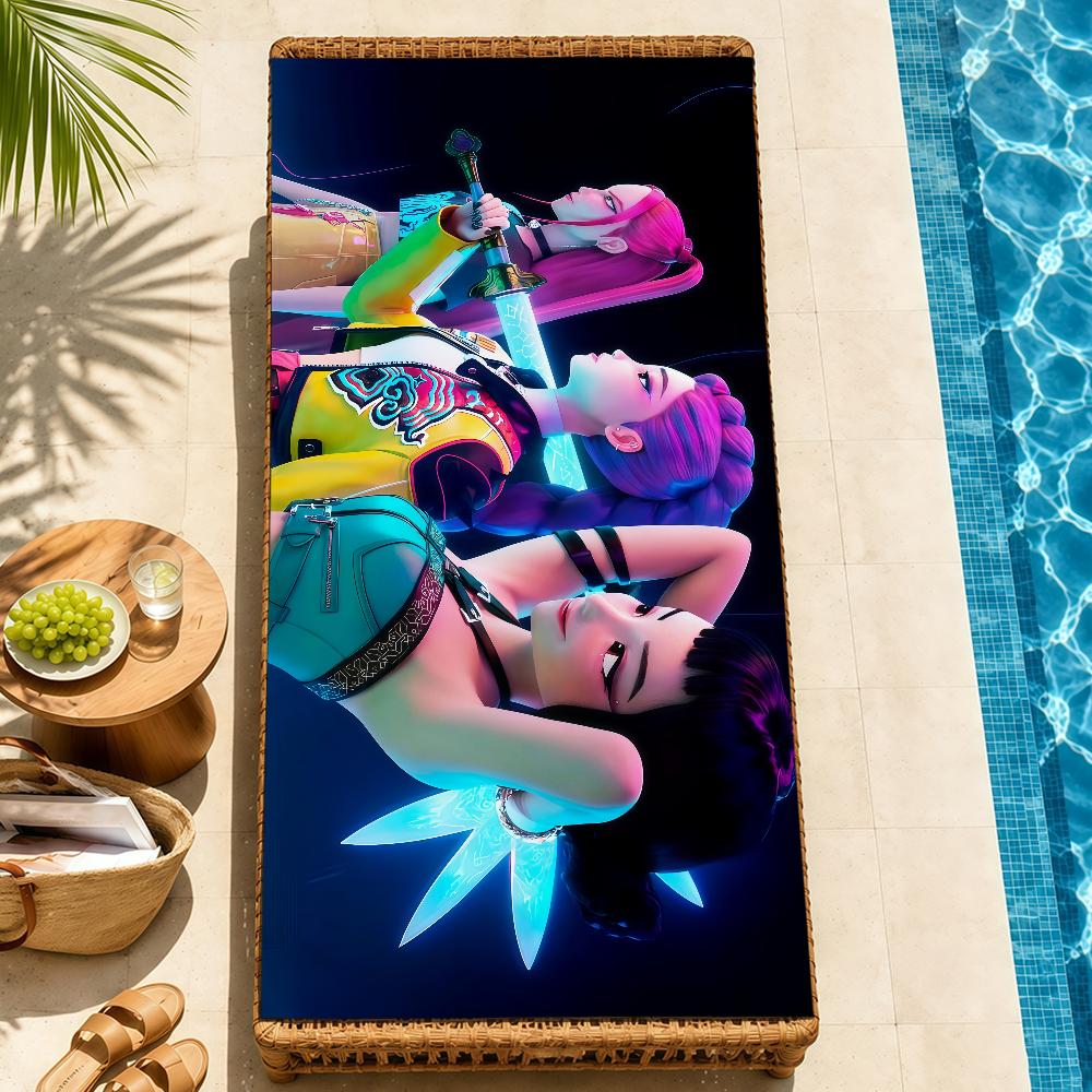 anime k-k-popS soft Beach Towel Trip swim d-demonS Pool bath h-hunters-S Gym M-Mira R-Rumi home room Z-Zoey meme Decor Gift