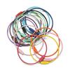 5/10pcs 50mm Colorful Keychain Wire Circle Rope Cable Loop Outdoor Camp Luggage Tag Keyring Screw Lock for DIY Jewelry Making