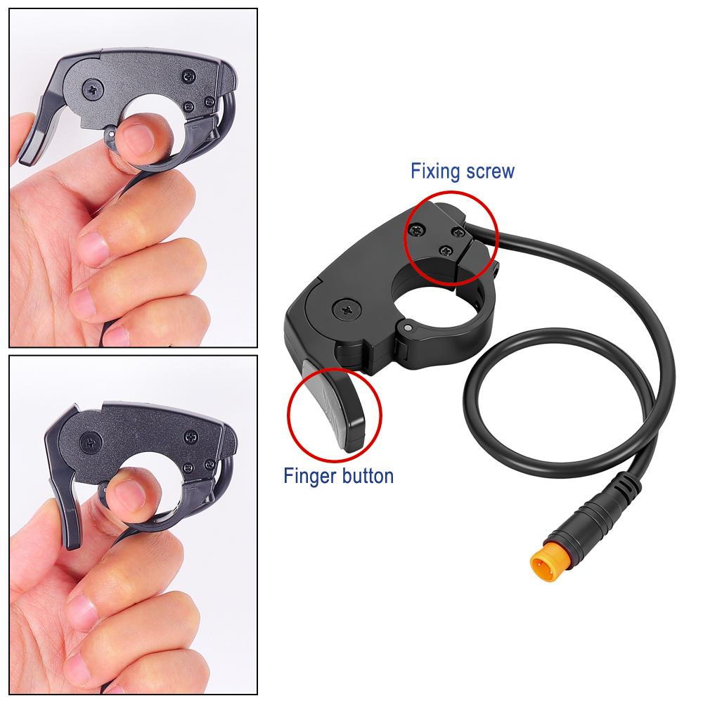 E-bike 3-pin Connector 36V 48V 60V 72V TT009 Left Right Thumb Throttle For Electric Bicycle Scooter Accelerator Handlebar 22mm Throttles 2