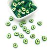 Diy Soft Pottery Bead Separation Mixed Color Fruit Cartoon English Letters Perforated Loose Beads, Sliced Bracelet Material