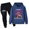 PB1240 Kinder Jungen Mädchen Kpop Mira Zoey Rumi Druck Langarm Kapuzenpullover Hose Hosen Kleidersets