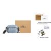 Coach Cargo Monogram Fashion Simple Casual Camera Bag Zipper Closure Shoulder Bag Medium Men bags Denim-Blue CEA06-SVNIM