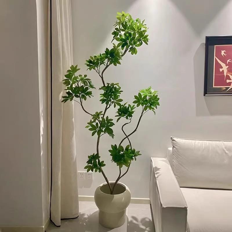 Luxury Fiddle-Leaf Fig Artificial Tree - Large Indoor Potted Plant Decor.
