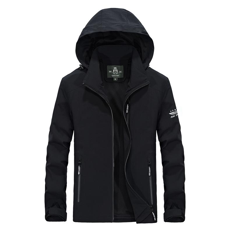 

Водонепроницаемая военная тактическая куртка для охоты на лошадях осень-весна M чёрный