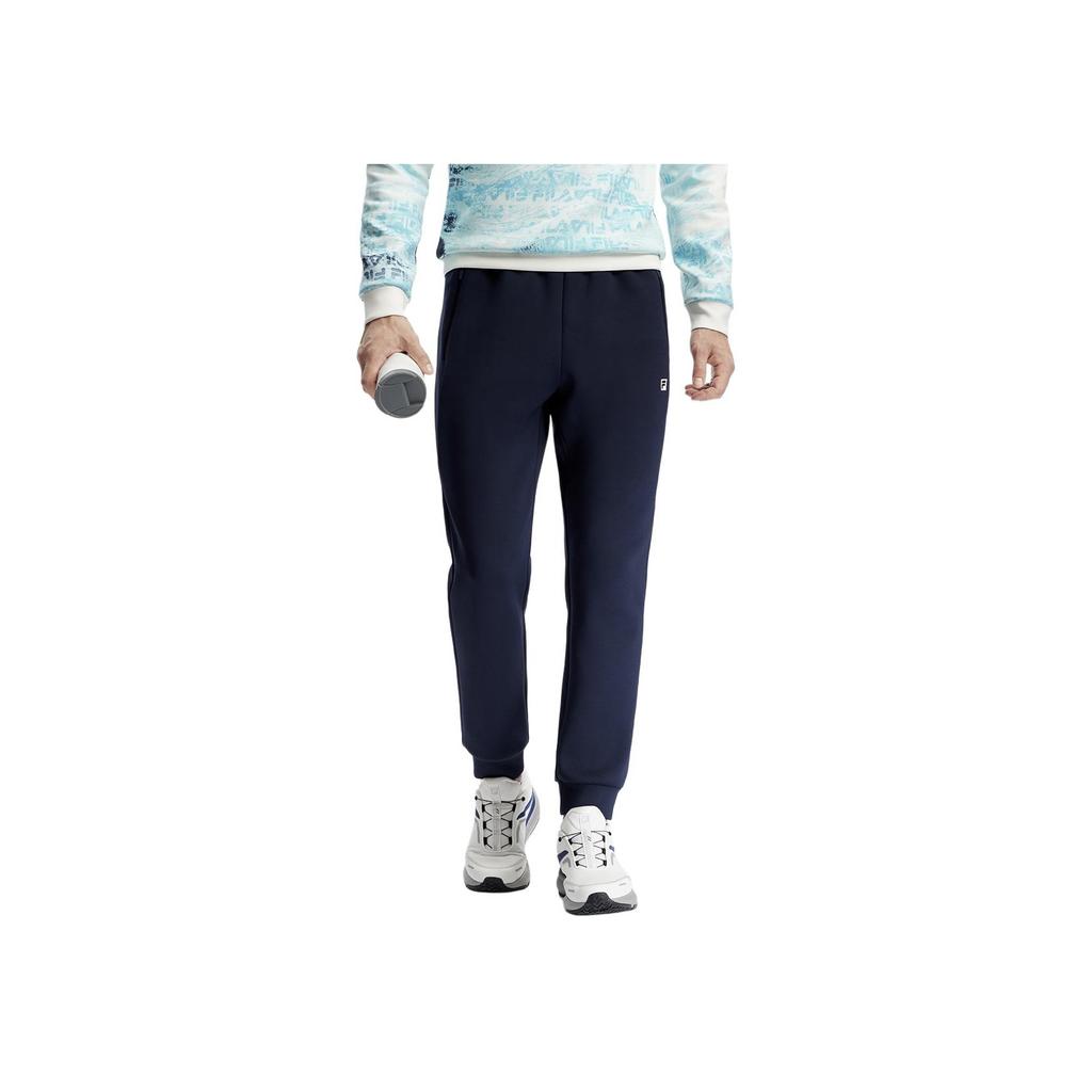 New FILA Fitness Knitted Sweatpants Men's Navy Blue A11M411604FNV