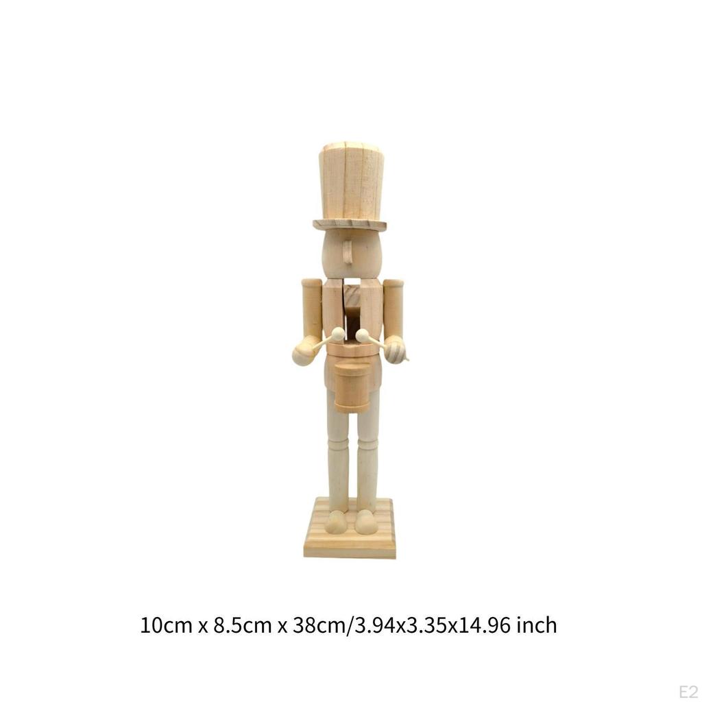 12.5CM Weihnachten Nussknacker Figuren,Holz Nusskna Produktbild-Vorschau 7