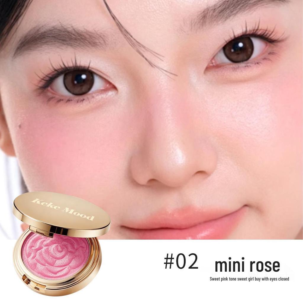 Keke Mood Gorgeous Beauty Highlighter Blush: Skin-Adhering, Easy To Apply, Natural Brightening & Contouring.