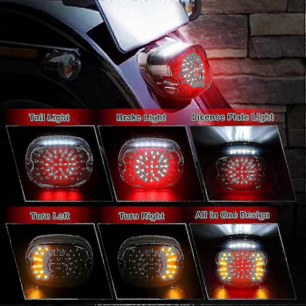 Smoked Taillights for Harley Davidson Dyna with LED Technology