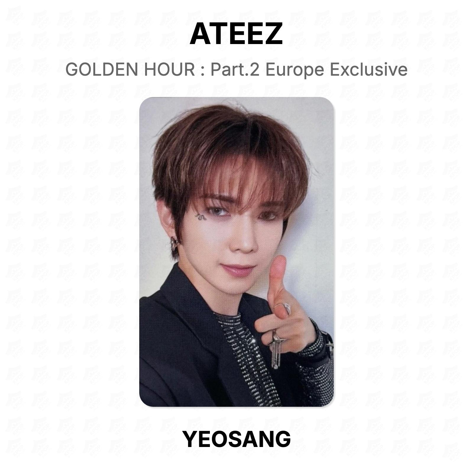 ATEEZ GOLDEN HOUR : Part.2 Europe Exclusive Official Photocard YEOSANG