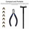 Archery Adjustment Tool Bow String Nocking Points Pliers T Squares Tuning Ruler for for Recurve and Compound Bowstring