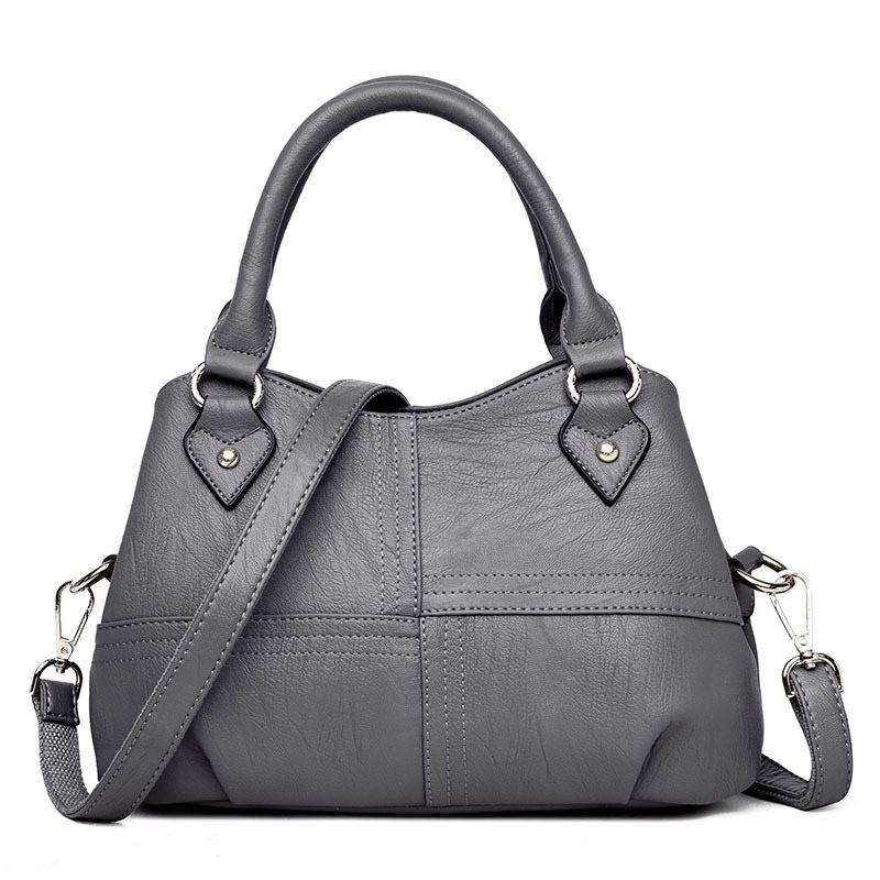 Fashionable Womens Shoulder Bag Soft Pu Leather Casual Tote Bag In Elegant Colors