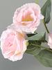 Roses Eustoma artificielles en soie, 3 pièces, fausse flore européenne pour décoration de jardin de maison, fête de mariage