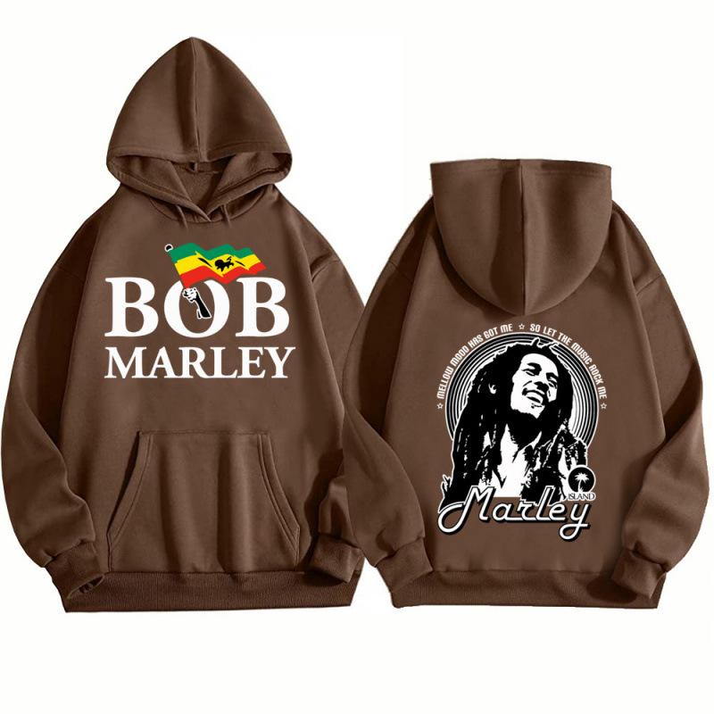 Bob Marley Hoodie Man Woman Harajuku Hip Hop Pul