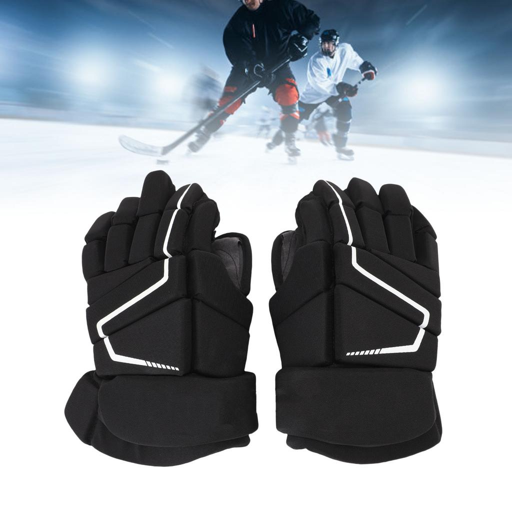 Ice Hockey Gloves Nylon EVA Foam Protective Breathable Outdoor Roller Street Hockey Gloves for Hockey Players