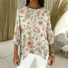 Women's 3/4 Sleeve Shirts Graphic Tees Shirts Casual Basic Tops Pullovers