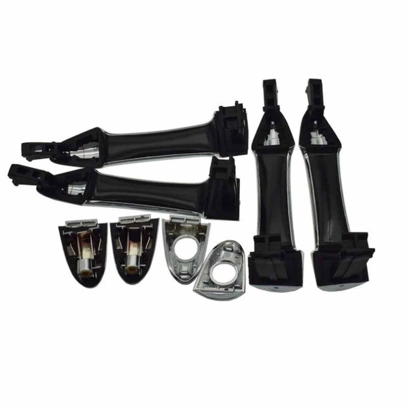 Chrome Front Rear Left Right Outside Door Handle 82651-1Y020 83651-1Y020 82661-1Y020 83661-1Y020 for Kia Picanto 2011-2015