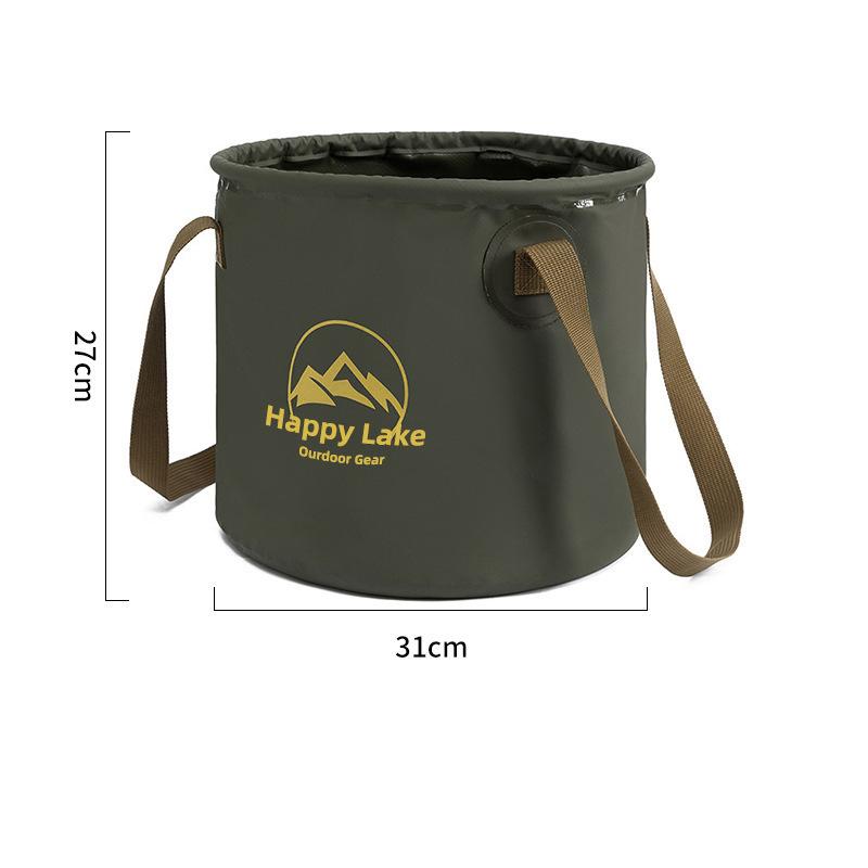 20L Folding Bucket Outdoor Portable Hand-held Fishing Bucket Large Capacity Camping Travel Storage Bucket Camping Essential