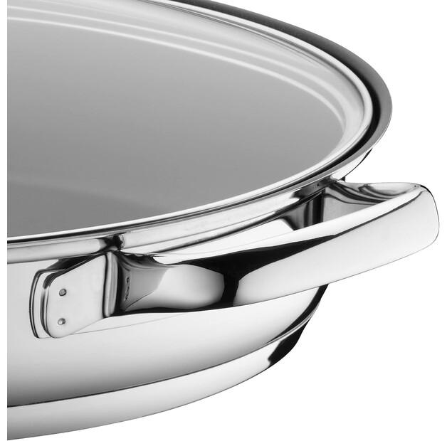 WMF Frying Pan for Fish with Glass Lid 28 Cm (07.6150.6380)