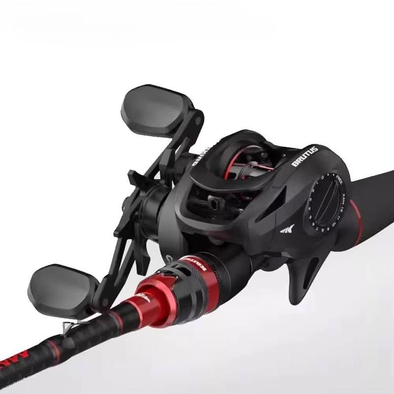No-gap Right and Left Hand Bait-style Fishing Reel Magnetic Brake System 7.2:1 Gear Ratio 5+1 Ball Bearing 8KG Maximum Resistance Fishing Coil