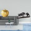 Modern Resin Bull Figurine Sculpture for Tabletop Bookshelf Dining Room Bedroom Office Feng Shui Cow