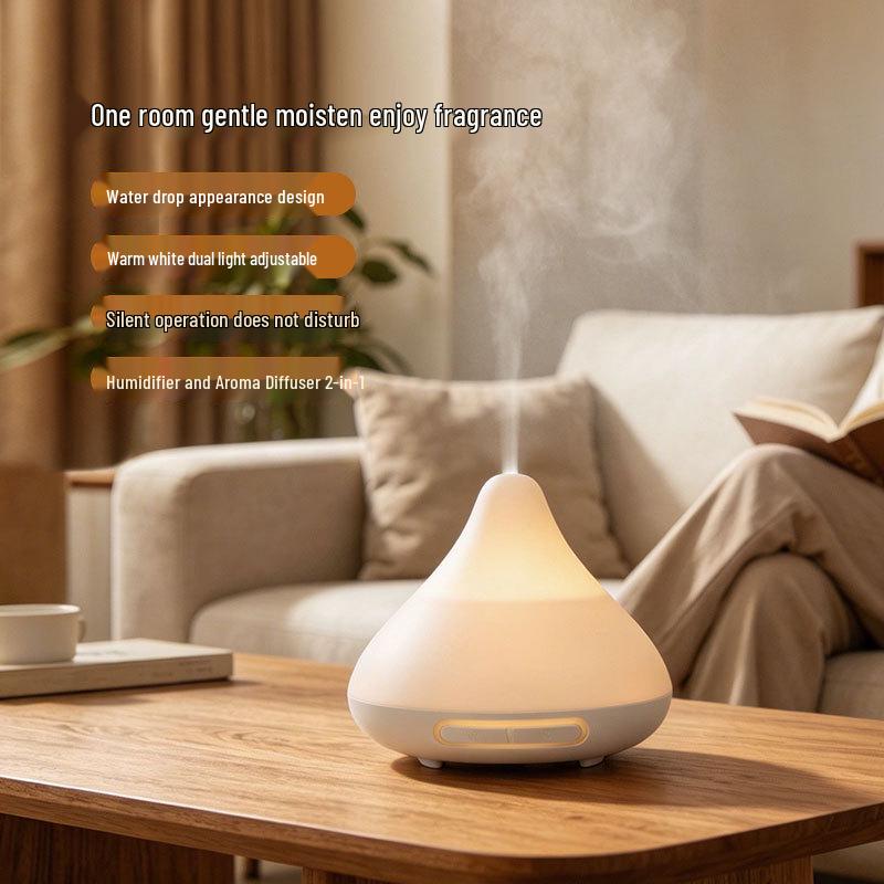 Cross-border Water Drop Aroma Diffuser and Humidifier: Quiet Home and Office Atmosphere Lamp