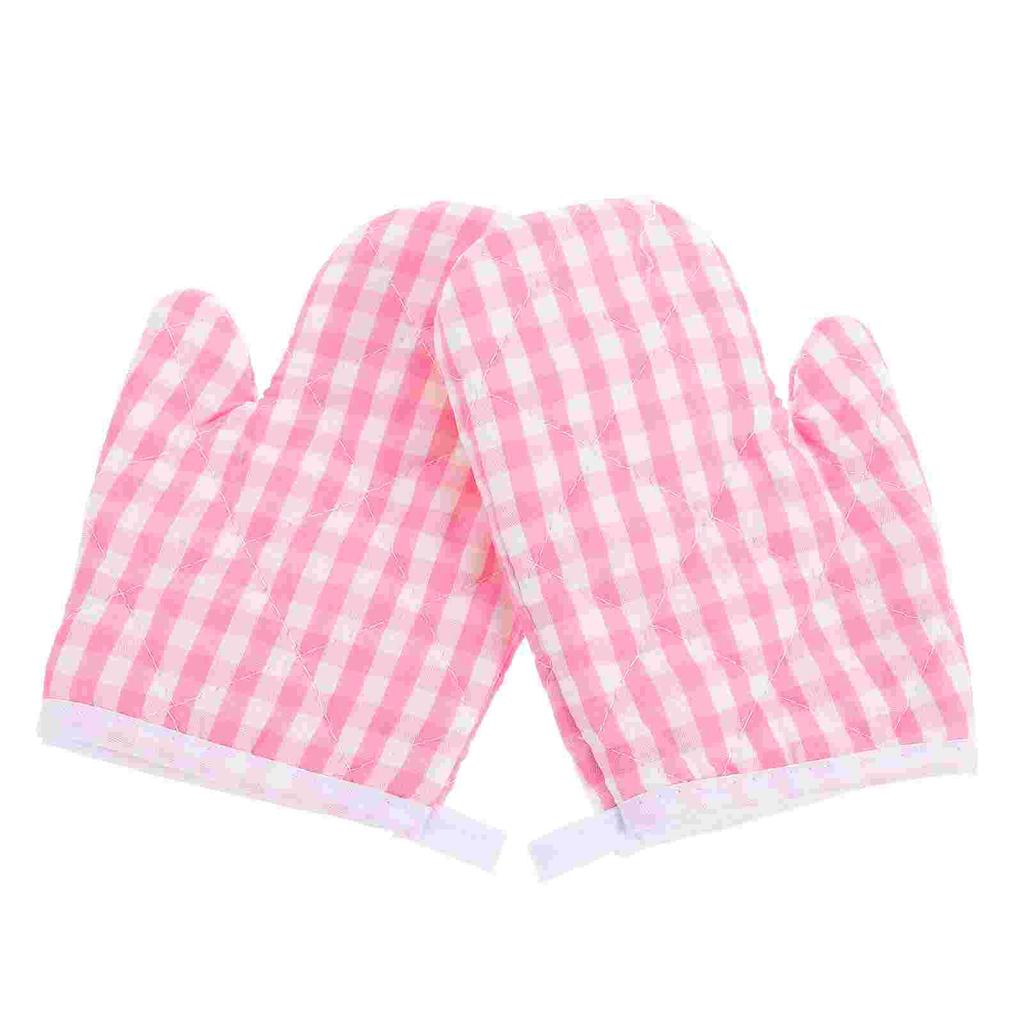 Toddler Microwave Gloves Girls Kitchen Mitts for Kids Children's Oven Polyester