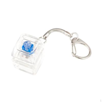 Keyboard Fidget Keychain Multipurpose Lightweight Portable Mechanical Key Button for Office