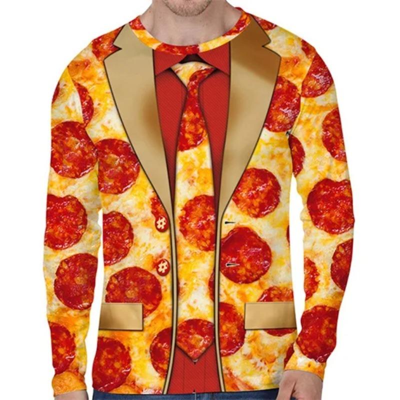 3D Print Christmas Funny Ugly Long Sleeve T-shirt Novelty Casual Oversized Top O-Neck Tee