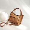 Ingot Bag Mini Vegetable Basket Autumn and Winter Series Designer Handheld Messenger Mini Small Mobile Phone Bag Genuine Leather Women's Bag